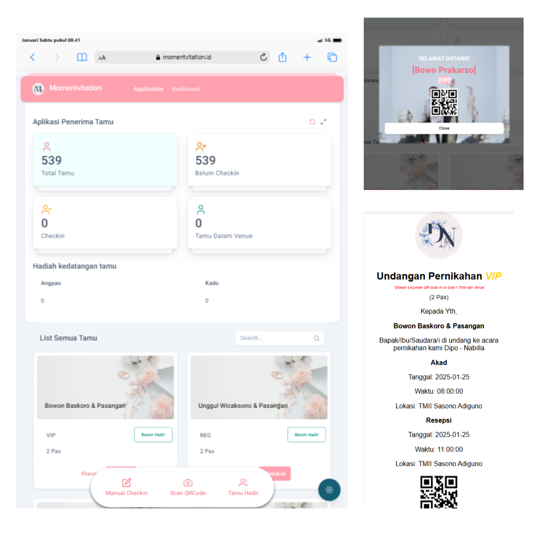 Undangan Digital dan Buku tamu digital